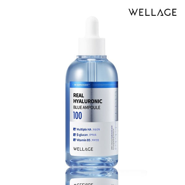 Wellage Real Hyaluronic Blue Ampoule 100%純透明質酸保濕精華60ml