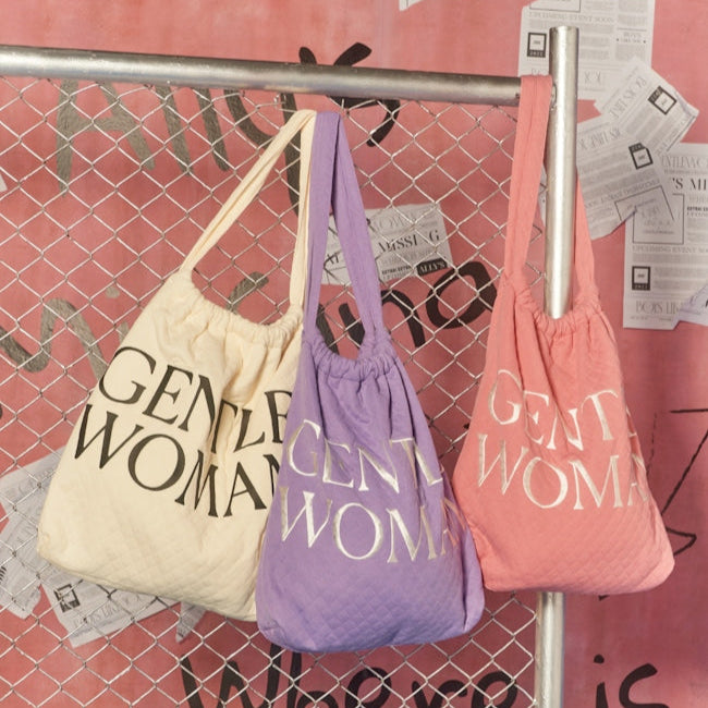 GENTLEWOMAN - OH BOY! TOTE (CREAM/PINK/PURPLE)