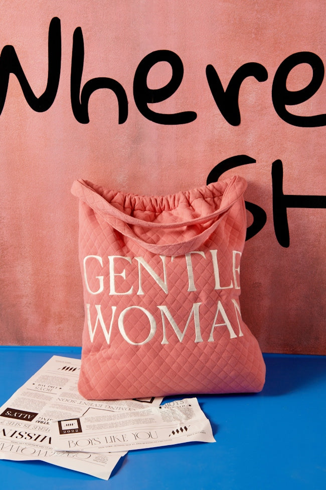 GENTLEWOMAN - OH BOY! TOTE (CREAM/PINK/PURPLE)
