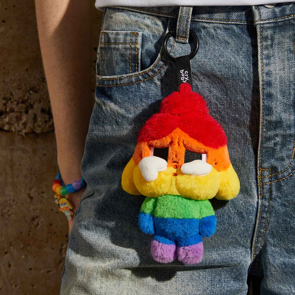 *CRYBABY CHEER UP, BABY! SERIES-Plush Doll Pendant 細彩虹掛飾