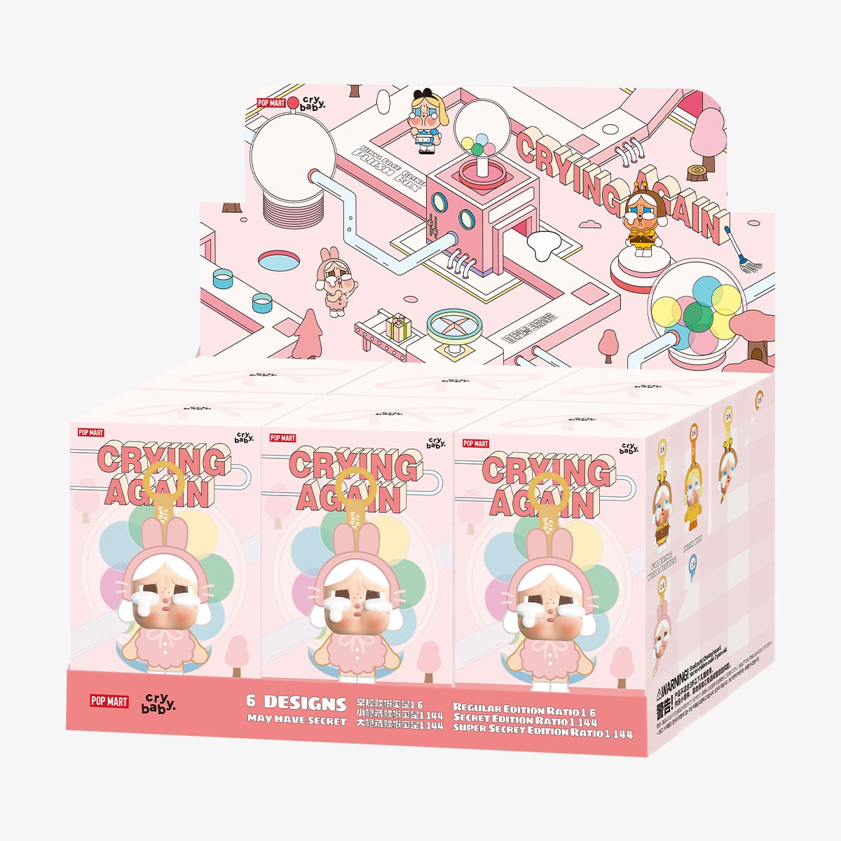 *CRYBABY - Crying Again Series-Vinyl Face Plush掛飾盲盒