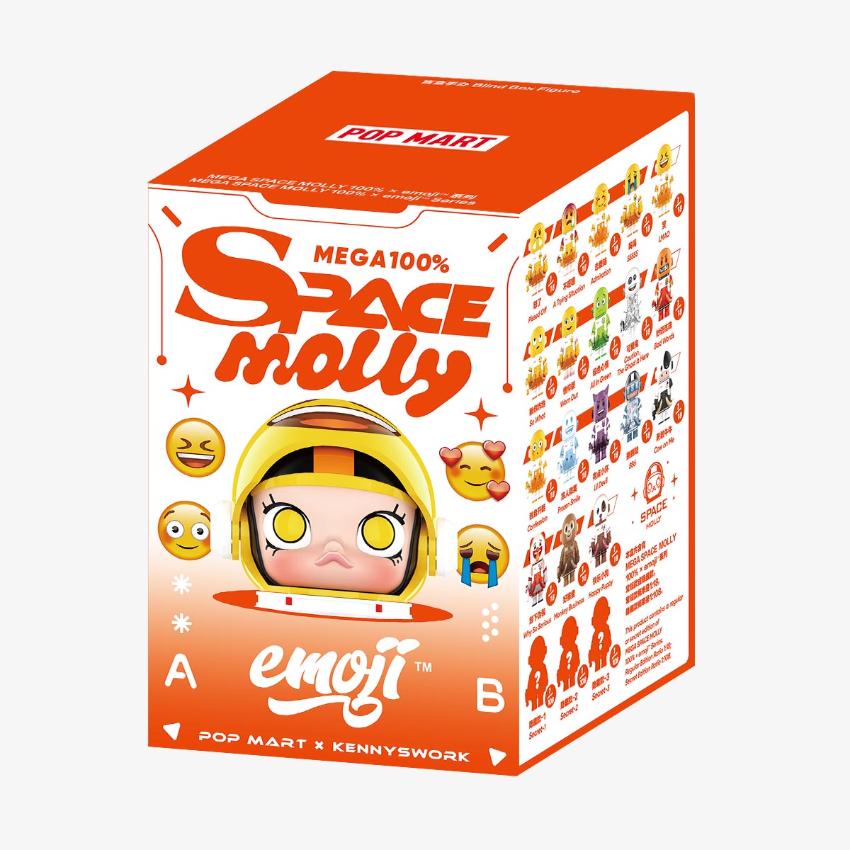*MEGA SPACE MOLLY 100% × emoji™ Series盲盒
