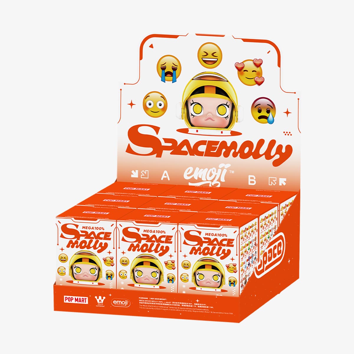 *MEGA SPACE MOLLY 100% × emoji™ Series盲盒