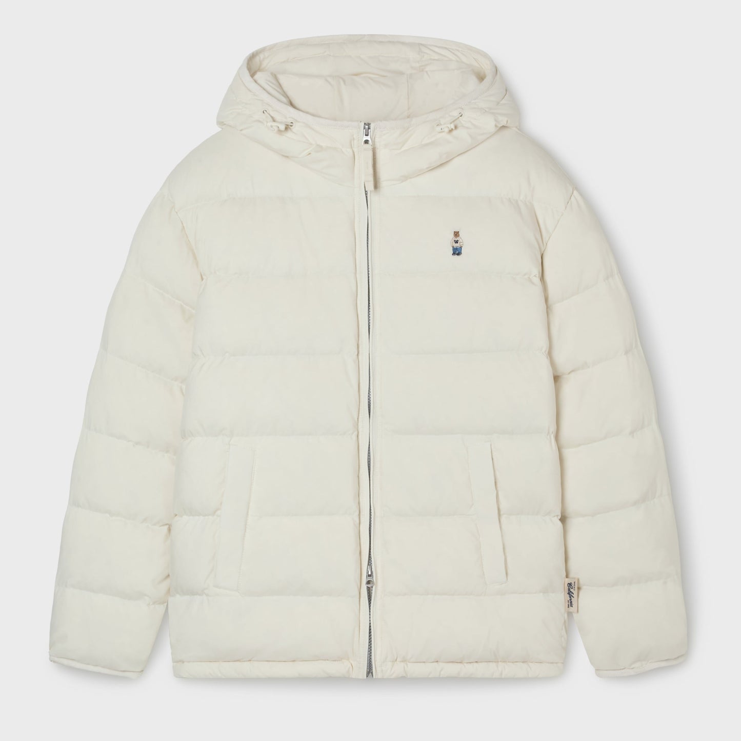 WHO.A.U - Light Hooded Duck Down Jacket Ivory