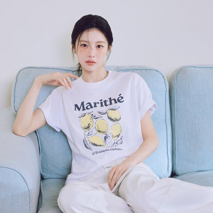 MARITHÉ FRANÇOIS GIRBAUD - AEROCOOL LEMON GRAPHIC TEE - White