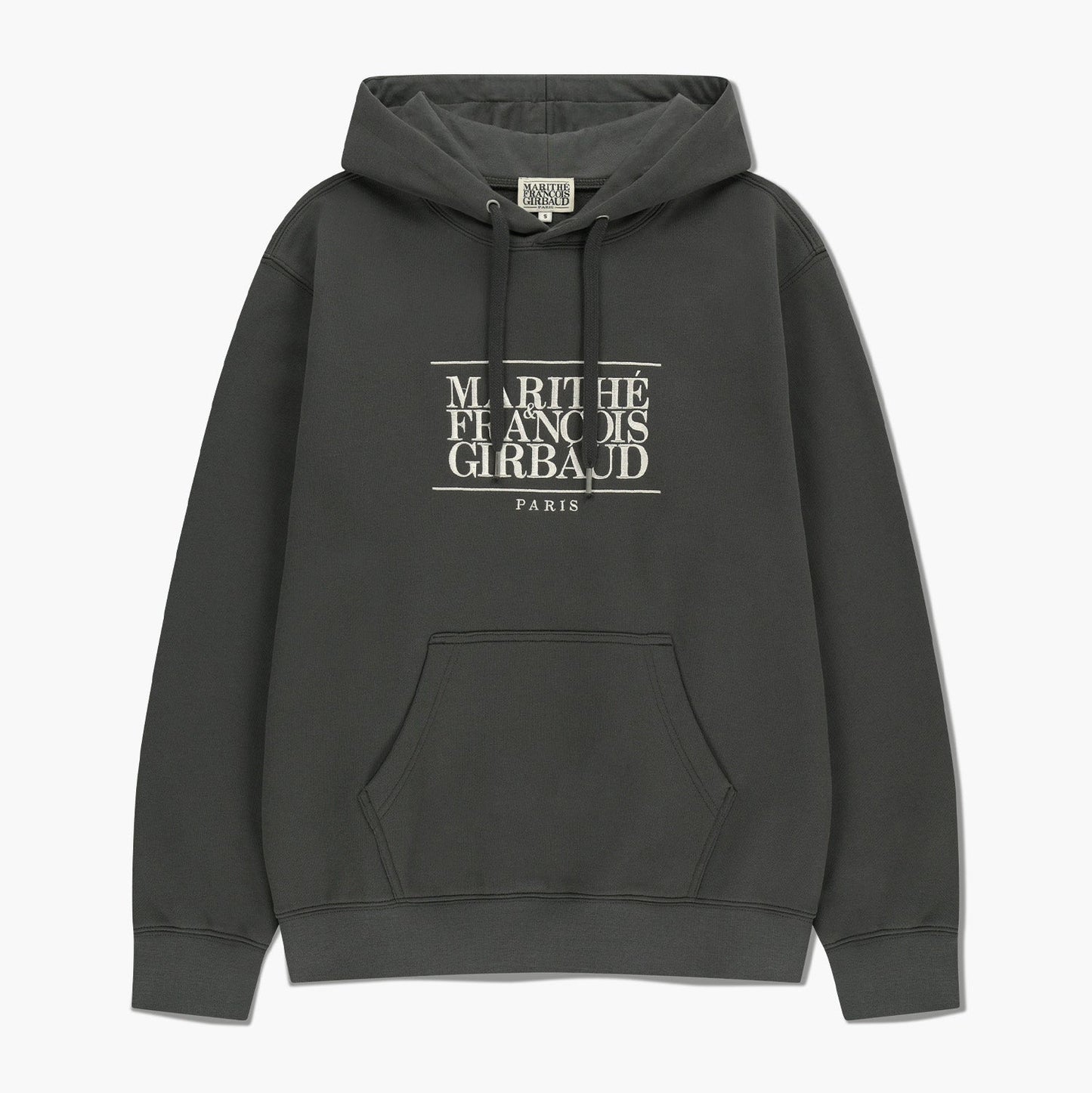MARITHÉ FRANÇOIS GIRBAUD - Classic Logo Embroidery Hoodie (Brushed) Charcoal