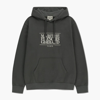 MARITHÉ FRANÇOIS GIRBAUD - Classic Logo Embroidery Hoodie (Brushed) Charcoal