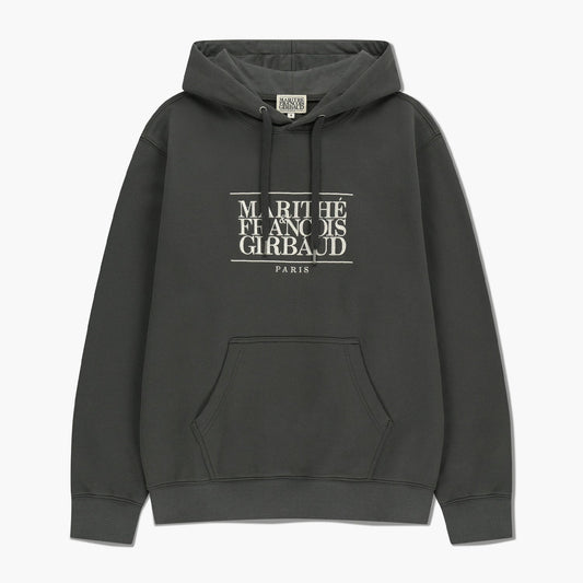 MARITHÉ FRANÇOIS GIRBAUD - Classic Logo Embroidery Hoodie (Brushed) Charcoal