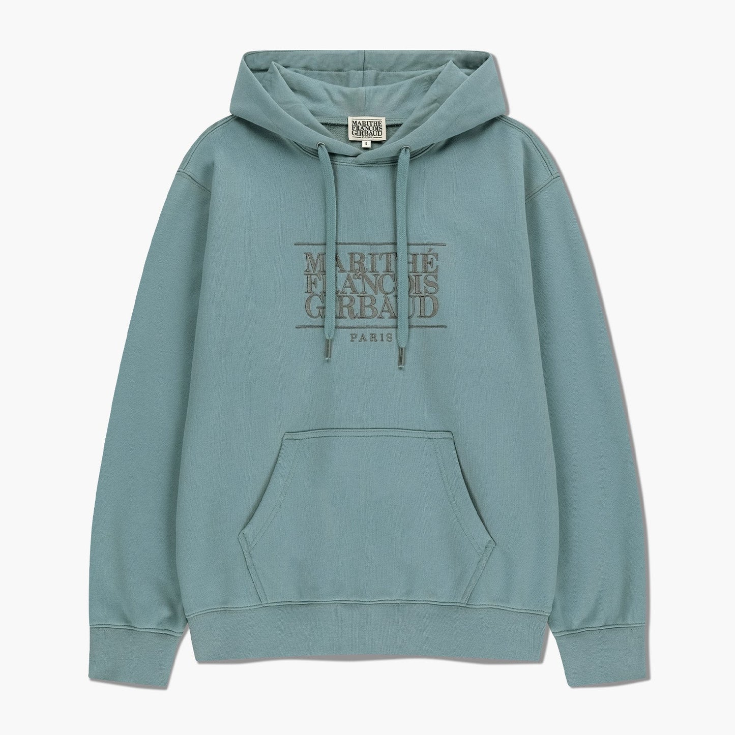 MARITHÉ FRANÇOIS GIRBAUD - Classic Logo Embroidery Hoodie (Brushed) Mint Gray