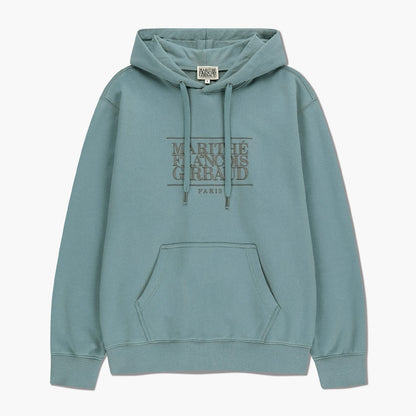 MARITHÉ FRANÇOIS GIRBAUD - Classic Logo Embroidery Hoodie (Brushed) Mint Gray
