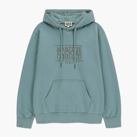 MARITHÉ FRANÇOIS GIRBAUD - Classic Logo Embroidery Hoodie (Brushed) Mint Gray