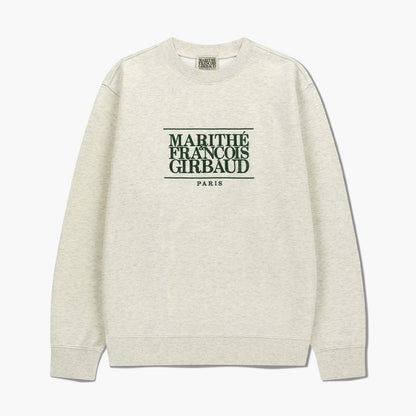 MARITHÉ FRANÇOIS GIRBAUD - Classic Logo Embroidery Sweatshirt (Brushed) Oatmeal
