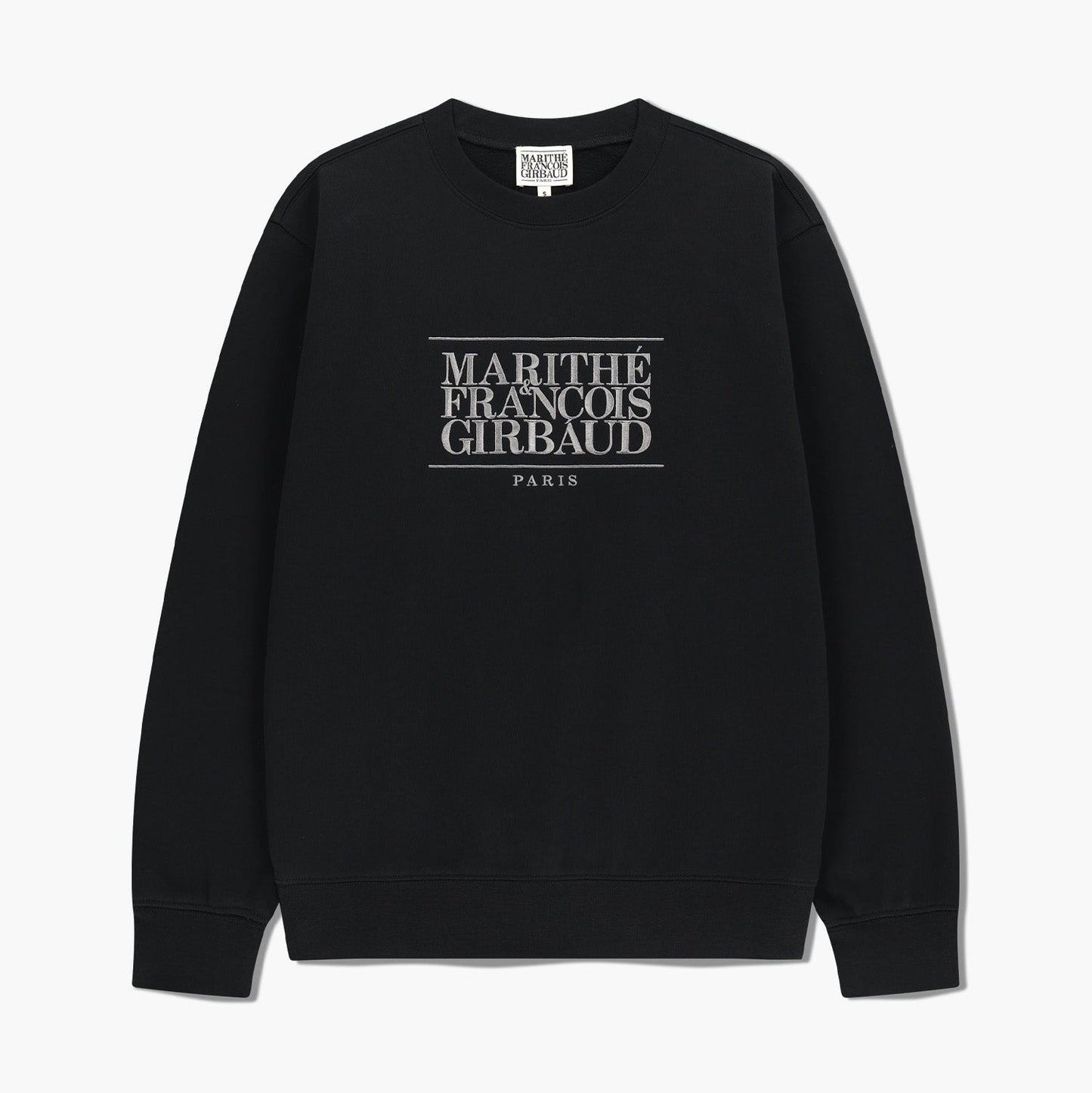MARITHÉ FRANÇOIS GIRBAUD - Classic Logo Embroidery Sweatshirt (Brushed) Black