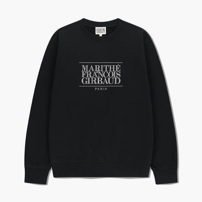 MARITHÉ FRANÇOIS GIRBAUD - Classic Logo Embroidery Sweatshirt (Brushed) Black