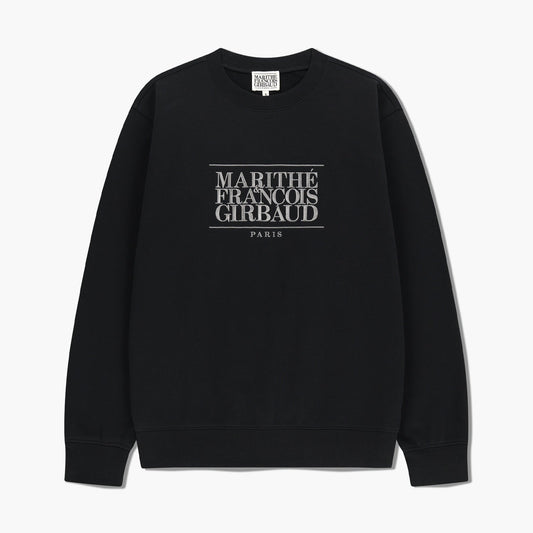 MARITHÉ FRANÇOIS GIRBAUD - Classic Logo Embroidery Sweatshirt (Brushed) Black