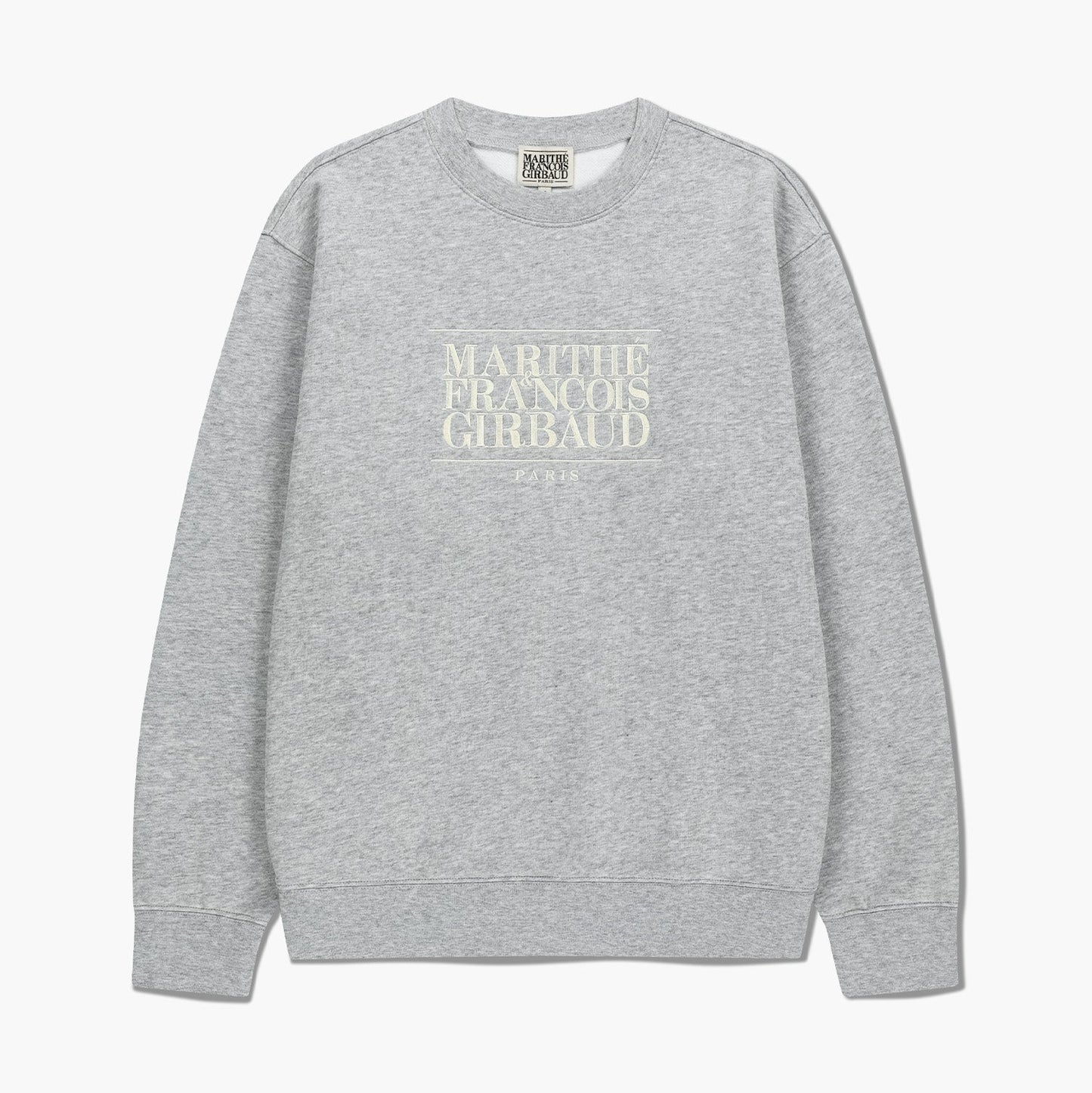 MARITHÉ FRANÇOIS GIRBAUD - Classic Logo Embroidery Sweatshirt (Brushed) Heather Gray