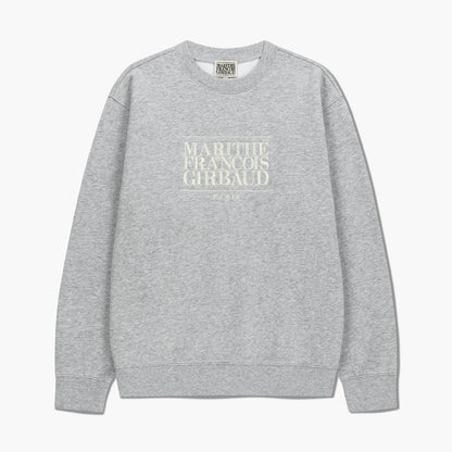 MARITHÉ FRANÇOIS GIRBAUD - Classic Logo Embroidery Sweatshirt (Brushed) Heather Gray