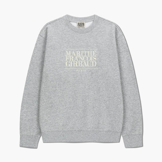 MARITHÉ FRANÇOIS GIRBAUD - Classic Logo Embroidery Sweatshirt (Brushed) Heather Gray