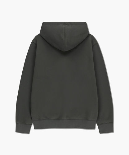 MARITHÉ FRANÇOIS GIRBAUD - Classic Logo Embroidery Hoodie (Brushed) Charcoal