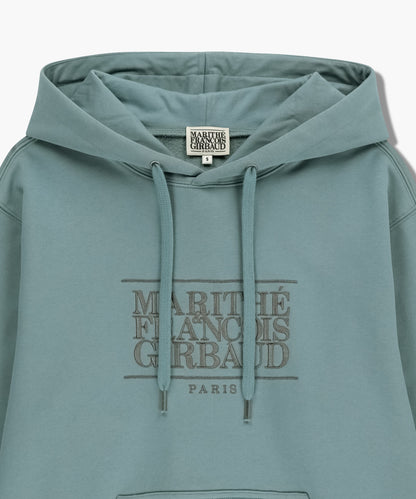 MARITHÉ FRANÇOIS GIRBAUD - Classic Logo Embroidery Hoodie (Brushed) Mint Gray