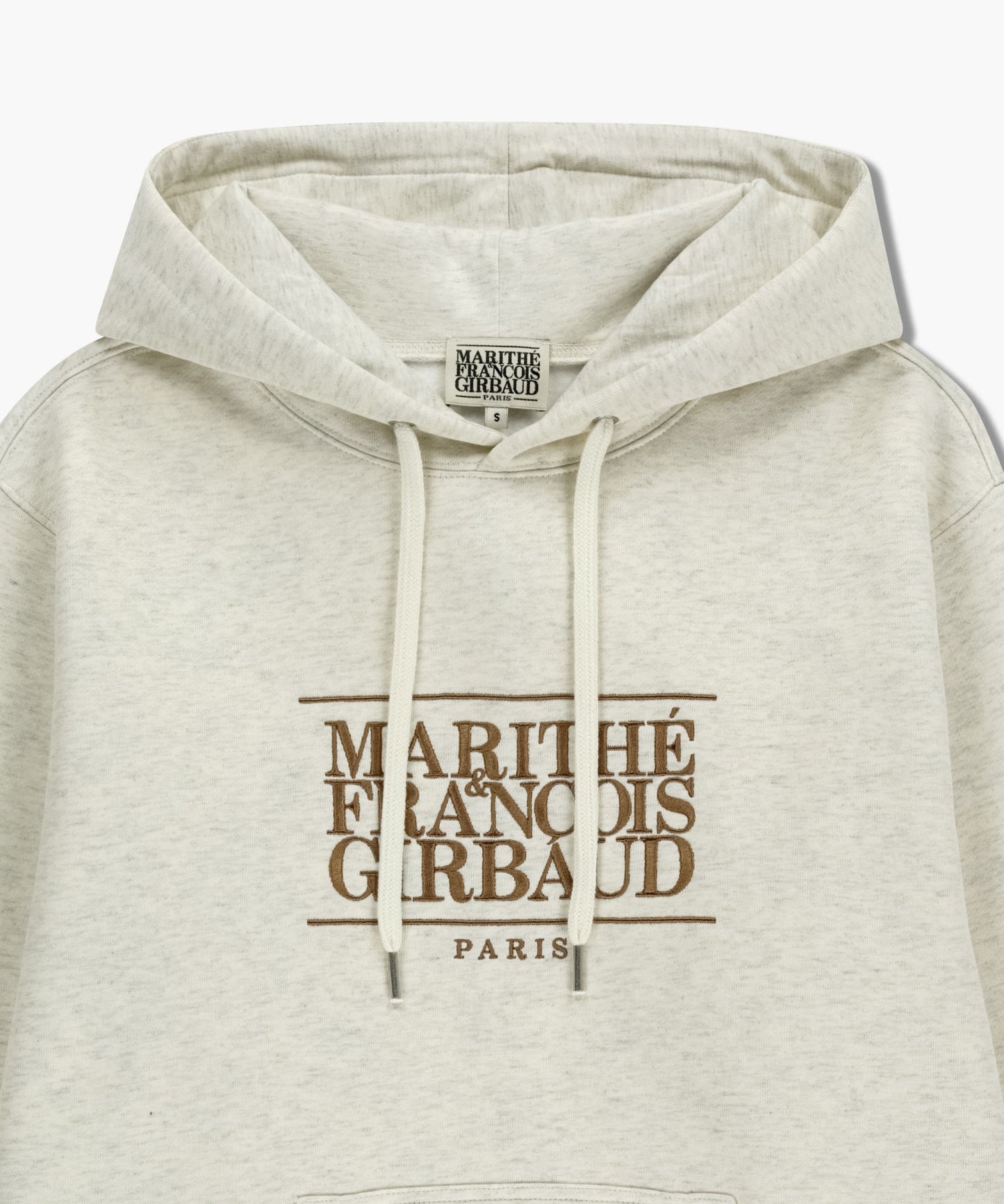 MARITHÉ FRANÇOIS GIRBAUD - Classic Logo Embroidery Hoodie (Brushed) Oatmeal