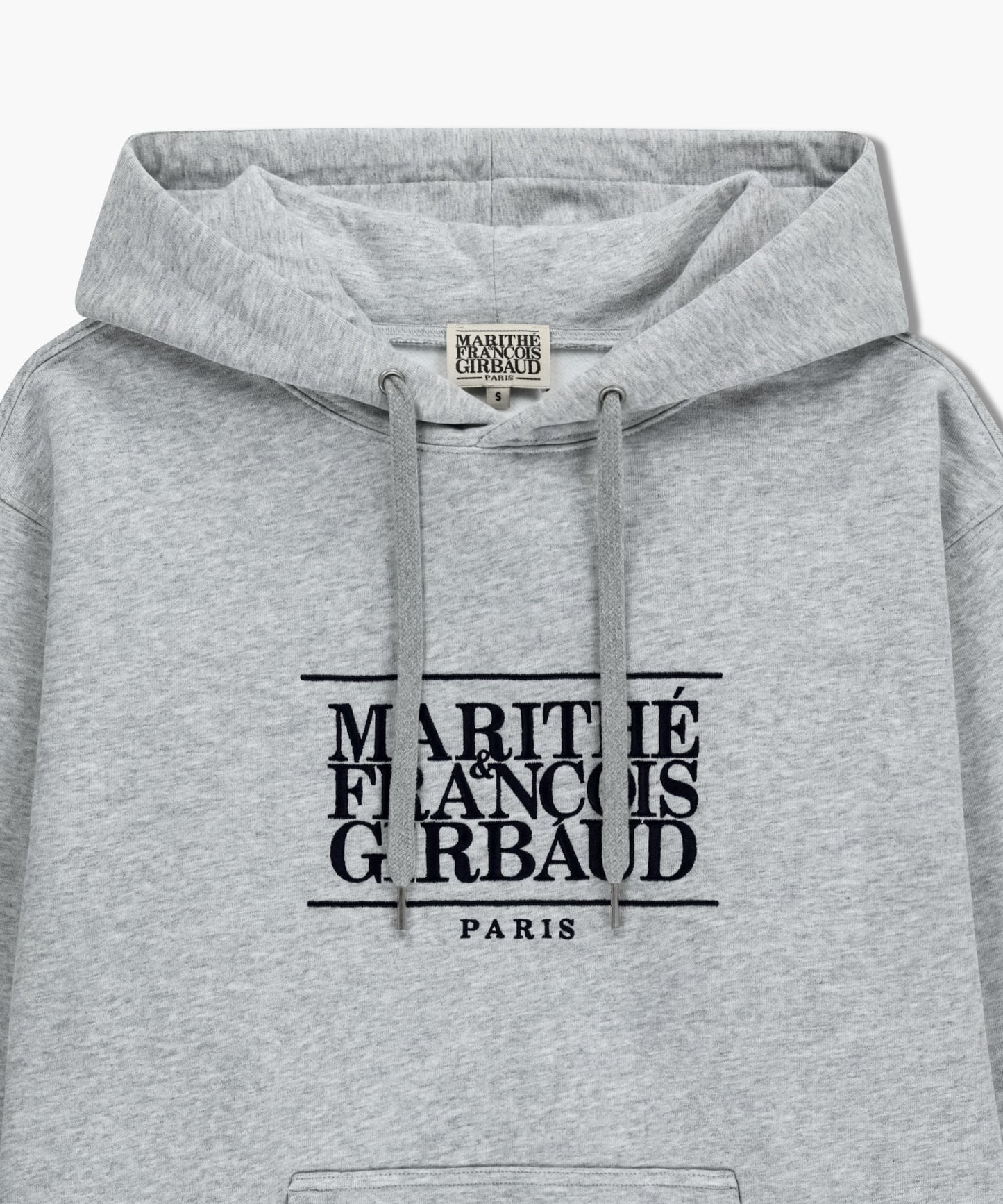 MARITHÉ FRANÇOIS GIRBAUD - Classic Logo Embroidery Hoodie (Brushed) Heather Gray