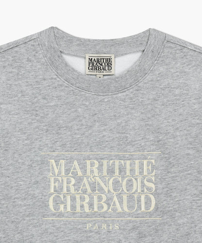 MARITHÉ FRANÇOIS GIRBAUD - Classic Logo Embroidery Sweatshirt (Brushed) Heather Gray