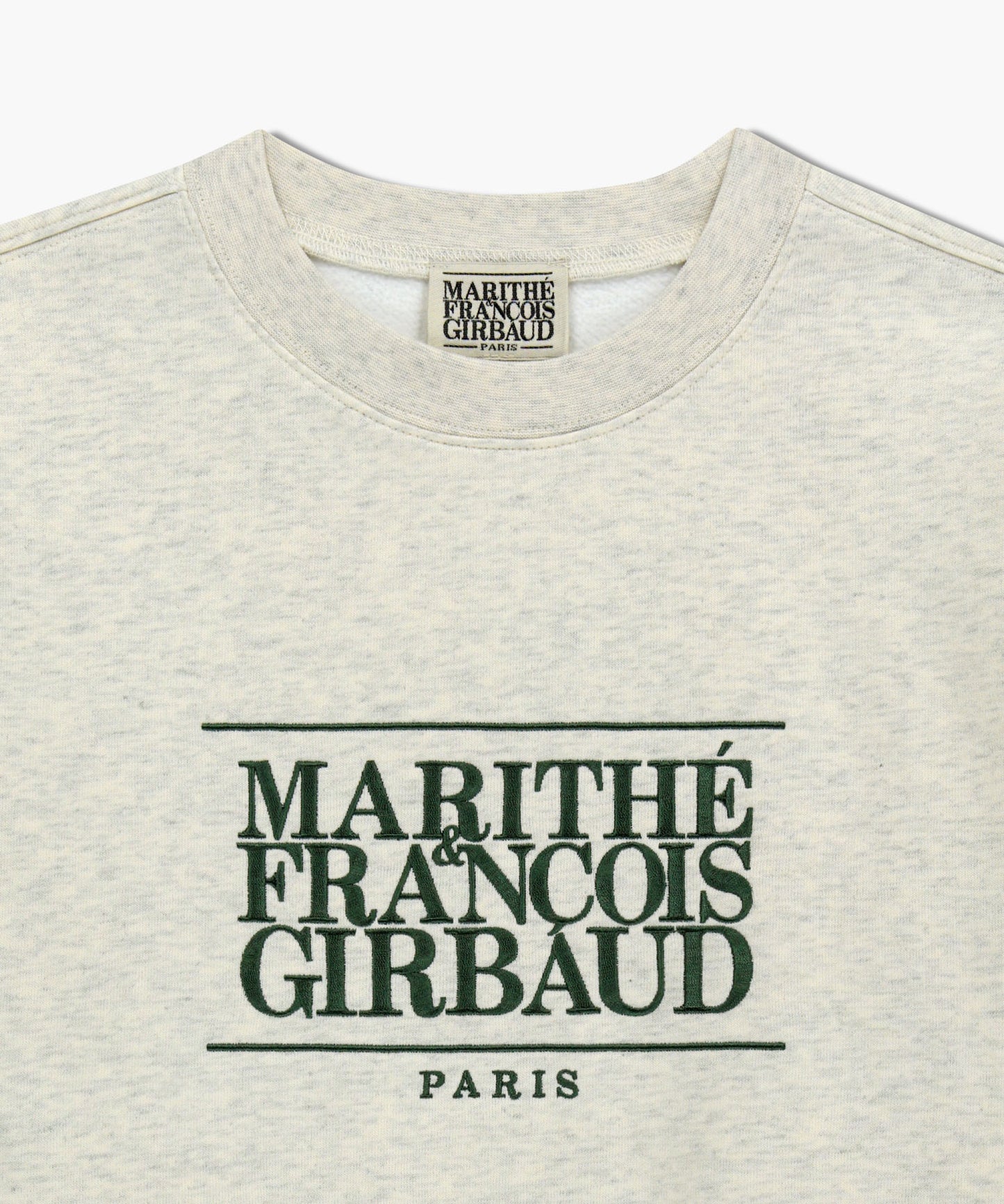 MARITHÉ FRANÇOIS GIRBAUD - Classic Logo Embroidery Sweatshirt (Brushed) Oatmeal