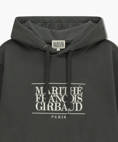 MARITHÉ FRANÇOIS GIRBAUD - Classic Logo Embroidery Hoodie (Brushed) Charcoal