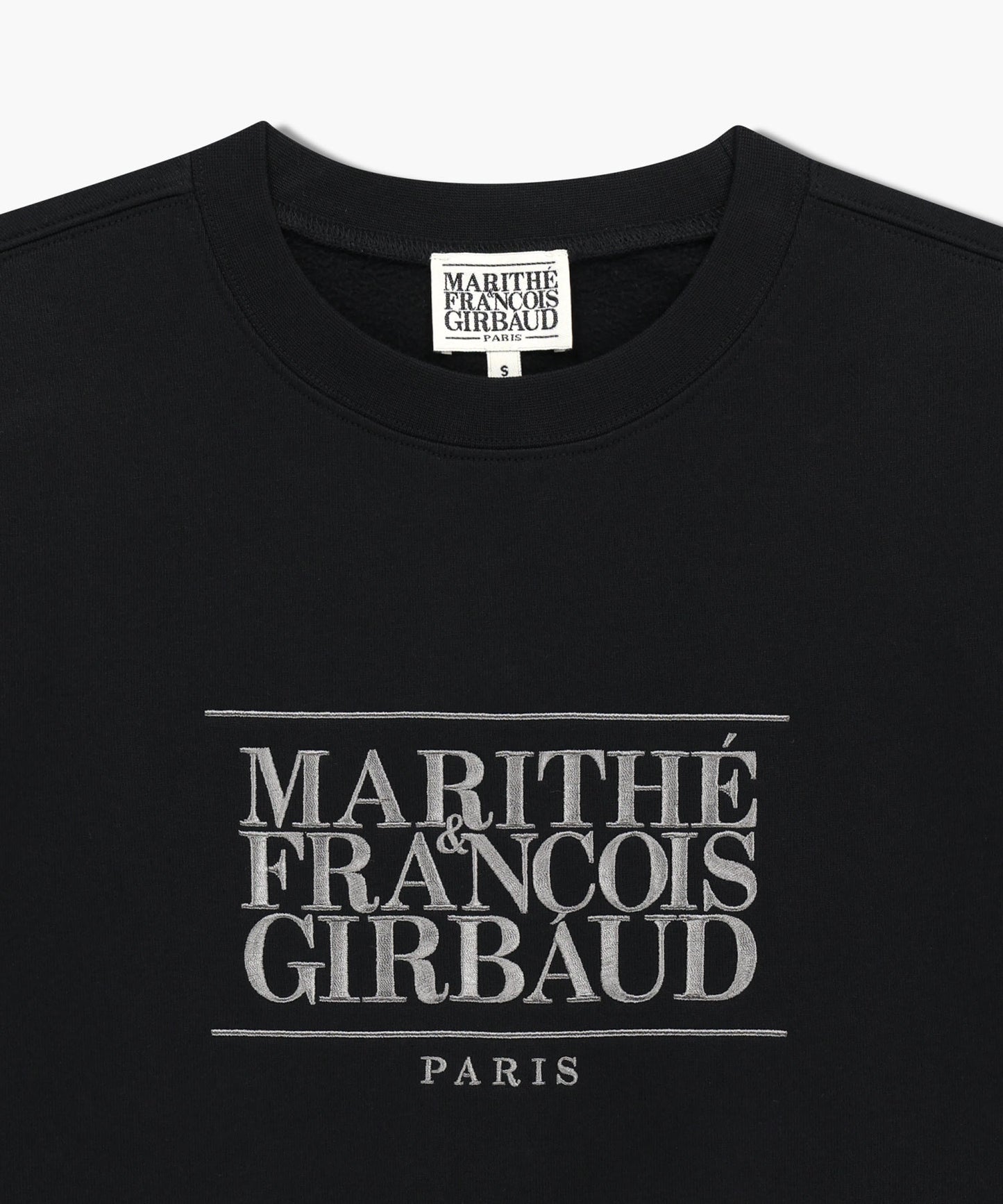 MARITHÉ FRANÇOIS GIRBAUD - Classic Logo Embroidery Sweatshirt (Brushed) Black