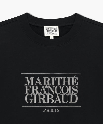 MARITHÉ FRANÇOIS GIRBAUD - Classic Logo Embroidery Sweatshirt (Brushed) Black