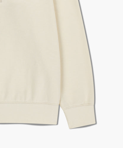 MARITHÉ FRANÇOIS GIRBAUD - Classic Logo Embroidery Sweatshirt (Brushed) Cream