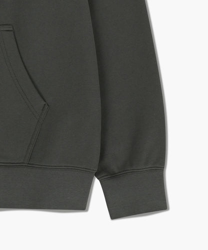 MARITHÉ FRANÇOIS GIRBAUD - Classic Logo Embroidery Hoodie (Brushed) Charcoal