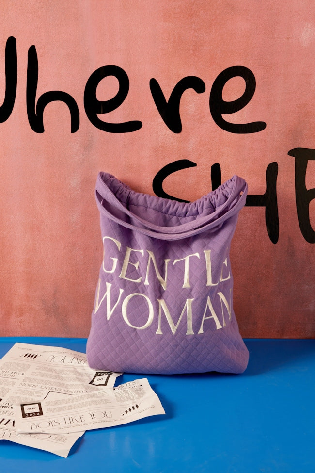 GENTLEWOMAN - OH BOY! TOTE (CREAM/PINK/PURPLE)