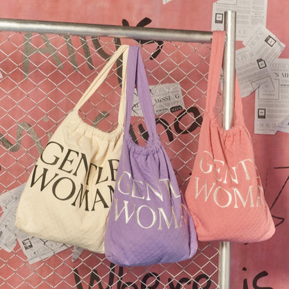 GENTLEWOMAN - OH BOY! TOTE (CREAM/PINK/PURPLE)