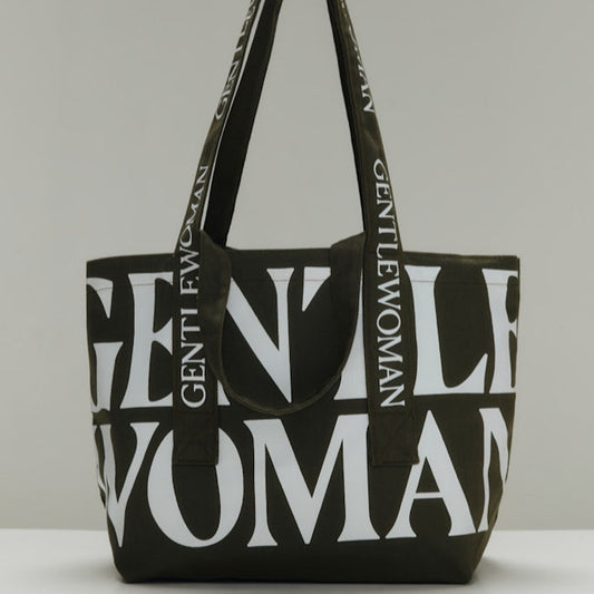 GENTLEWOMAN - HOLLYWOOD TOTE BAG (GREEN/BLUE/BLACK)