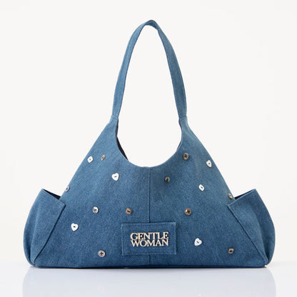 GENTLEWOMAN -  Uncoated Denim Hobo Bag