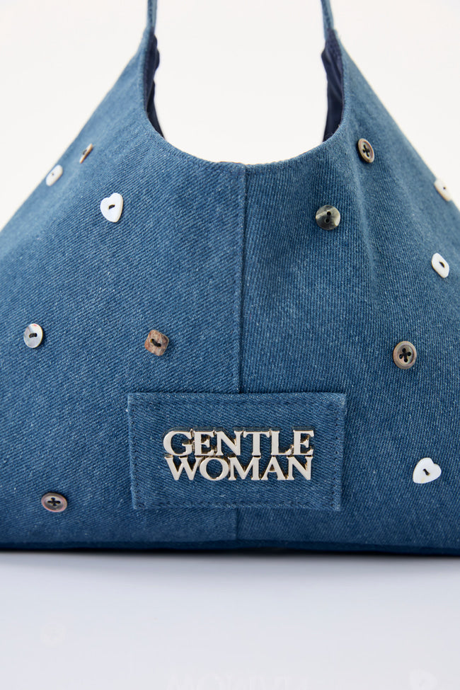 GENTLEWOMAN -  Uncoated Denim Hobo Bag