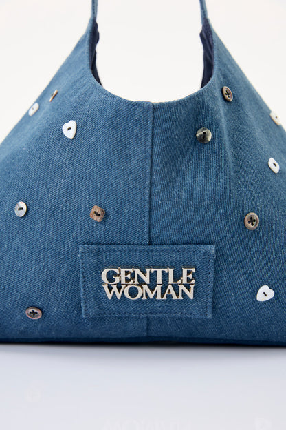 GENTLEWOMAN -  Uncoated Denim Hobo Bag