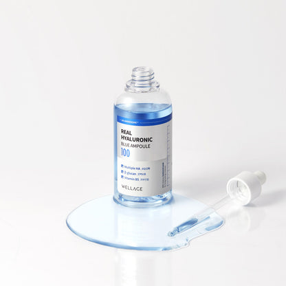 Wellage Real Hyaluronic Blue Ampoule 100%純透明質酸保濕精華60ml