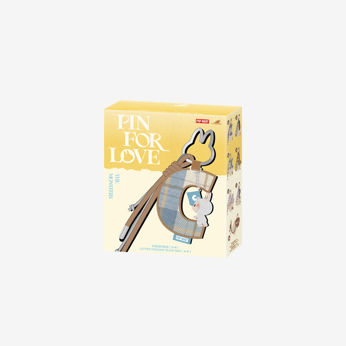 LABUBU【THE MONSTERS】PIN FOR LOVE - 字母掛件盲盒(A-M) – PAW-EVER