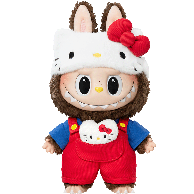 ＊LABUBU - THE MONSTERS × HELLO KITTY 搪膠毛絨公仔