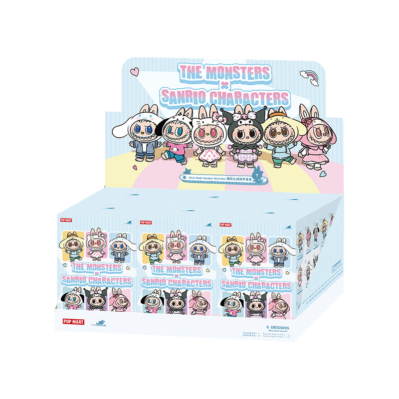＊LABUBU - THE MONSTERS X SANRIO毛絨掛件盲盒