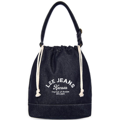 Lee - Cotton Bucket Shoulder Bag - Indigo Dark