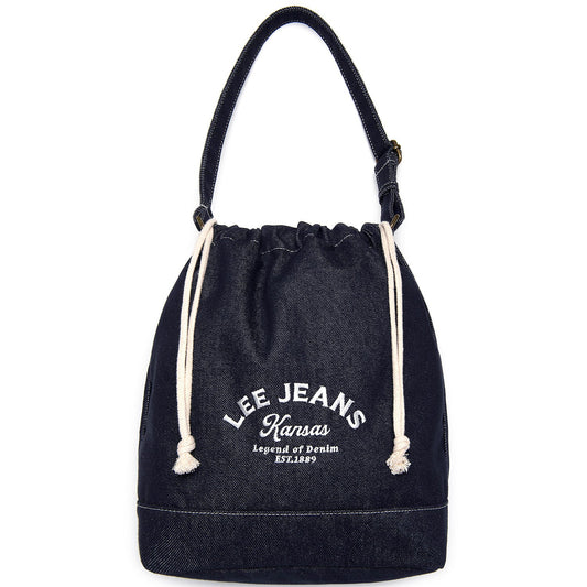 Lee - Cotton Bucket Shoulder Bag - Indigo Dark