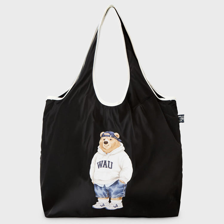 WHO.A.U - Steve Packable Light Bag - Black｜可摺疊環保袋