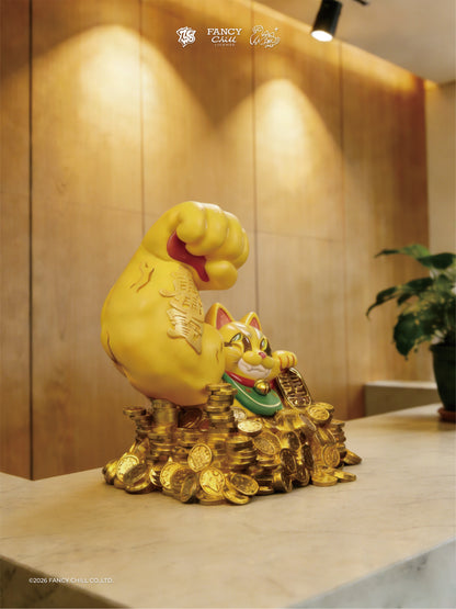 ＊Great Power Fortune Cat - Golden Mountain 大力金山