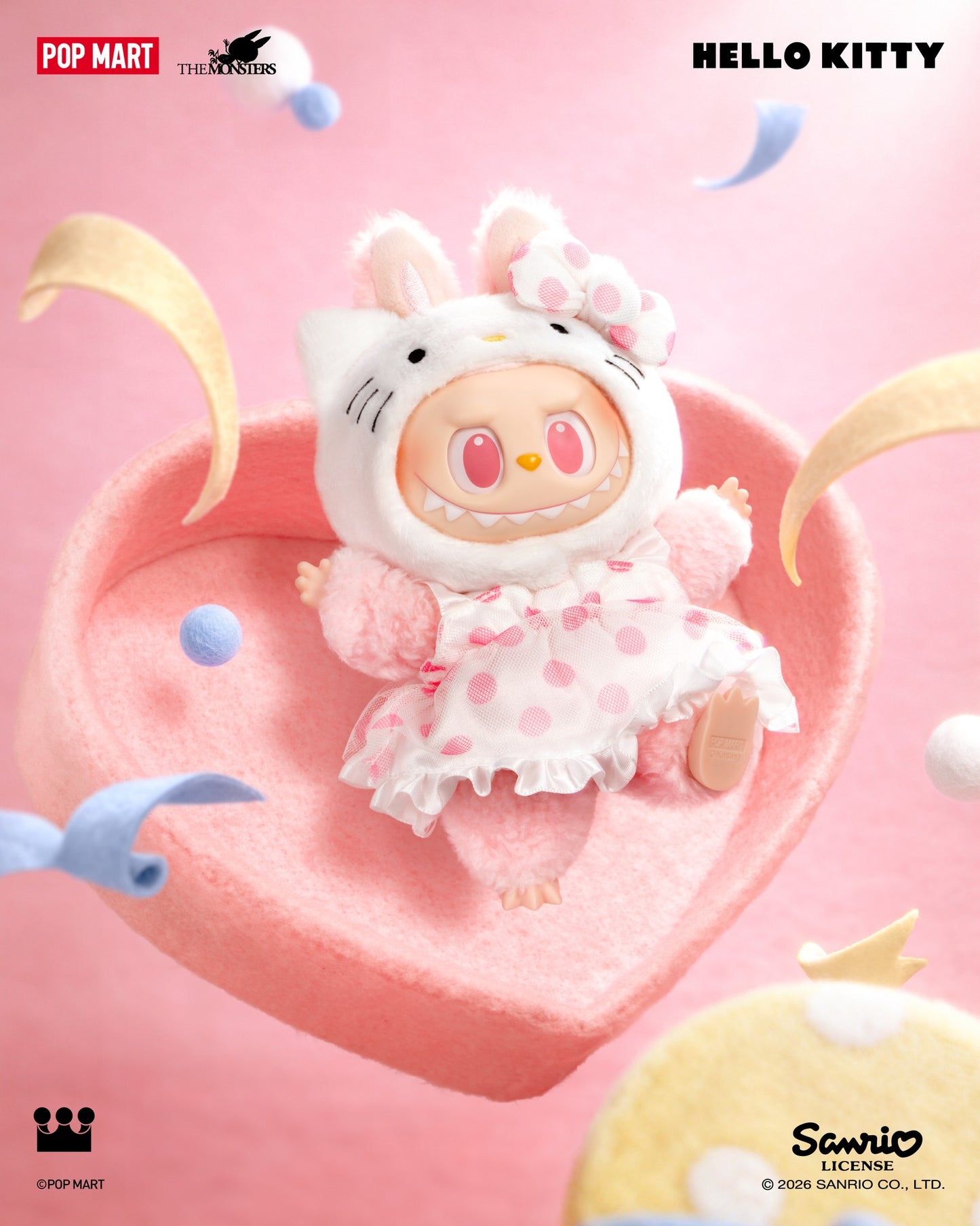 ＊LABUBU - THE MONSTERS X SANRIO毛絨掛件盲盒