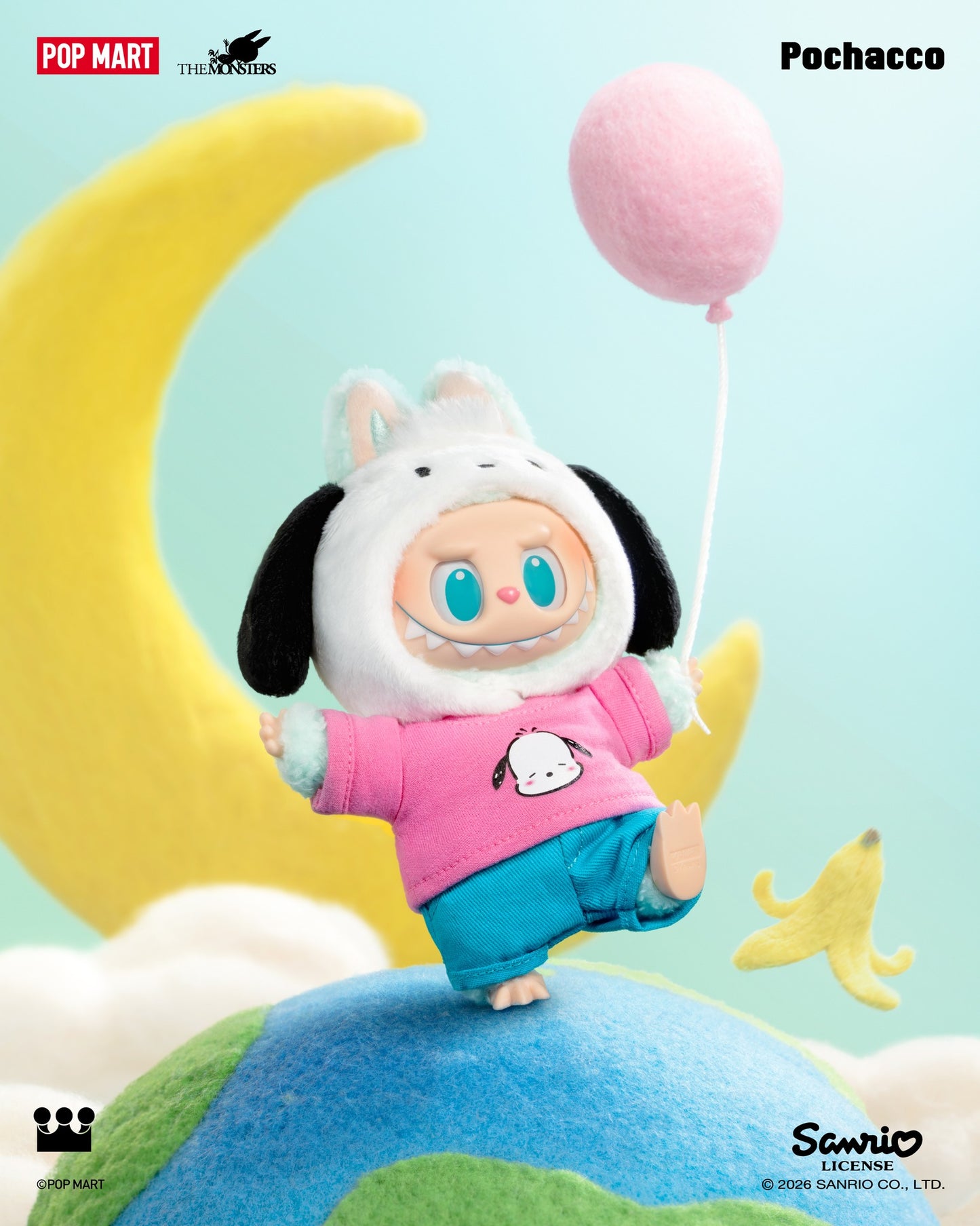 ＊LABUBU - THE MONSTERS X SANRIO毛絨掛件盲盒