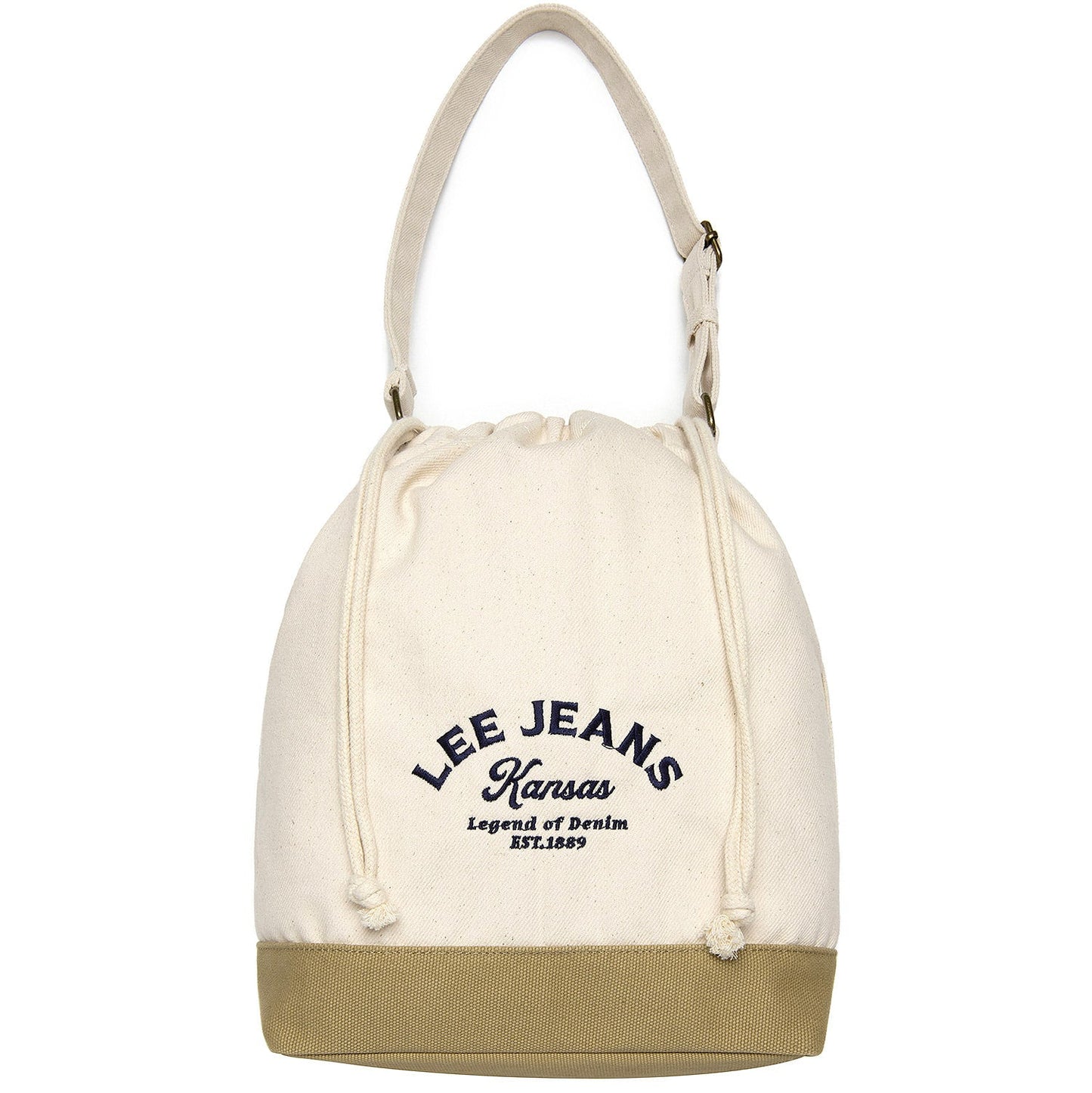 Lee - Cotton Bucket Shoulder Bag - Ivory